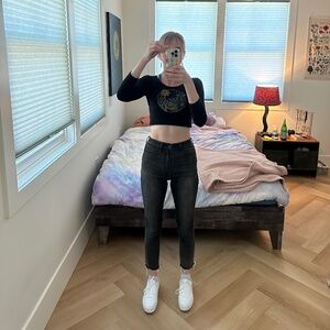 Abercrombie & Fitch super skinny ankle high rise jeans